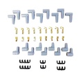 Ignition cable set 90 degrees Red