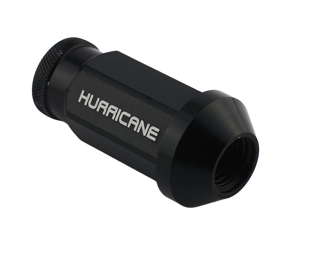 Wheel Nut Aluminum Black M12x1,25 (50mm)