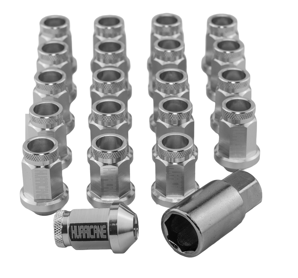 Wheel Nut Aluminum Silver M12x1,25 (39mm)