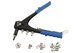 Rivet nut pliers (including rivets)