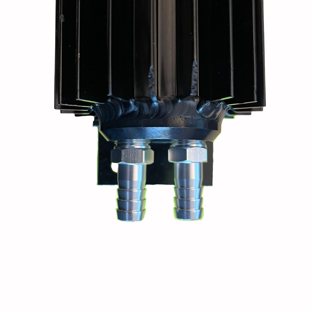 Fuel cooler Black 1/4" NPT 36.5cm (2 row)