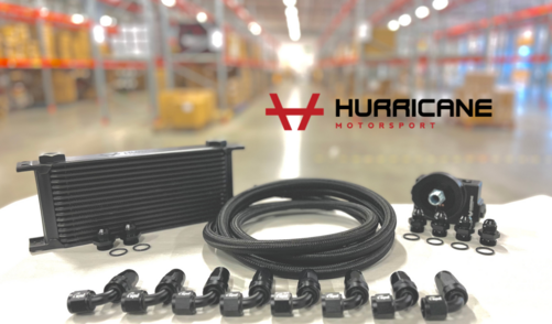 Oil cooler kit and oil filter replacement with thermostat AN8 and 16 lines