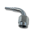 Press fitting female 3/8-24 90 degrees concave (swivel)