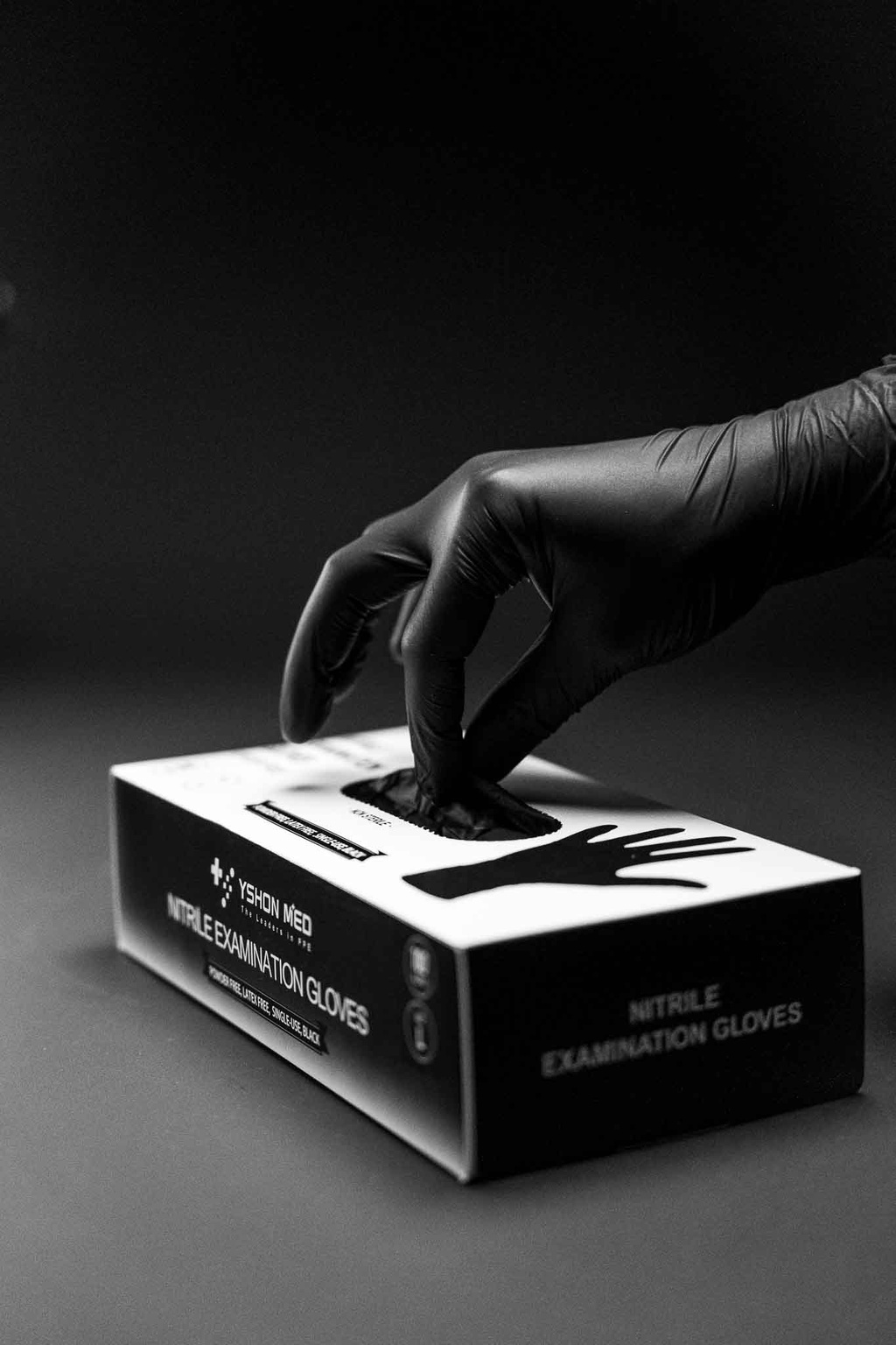 Assembly gloves / Work gloves black (medium)