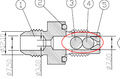 Roll over valve V2 compact AN6 black