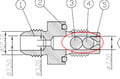 Roll over valve V2 compact AN6 black