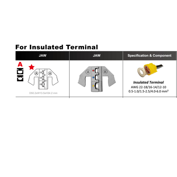 Universal crimping pliers for electrical contacts