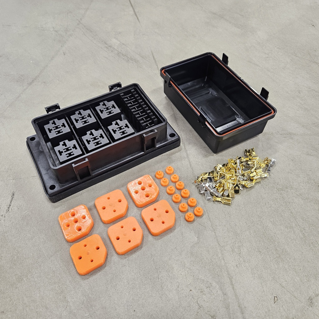Weatherproof Relay and fuse box RB6 (Bottom mounting)