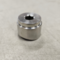 Curved lambda nut M18x1.5 Stainless steel