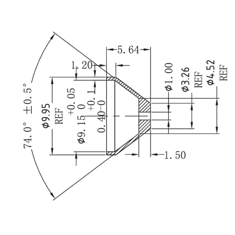 1.0mm Oil restrictor adapter AN4