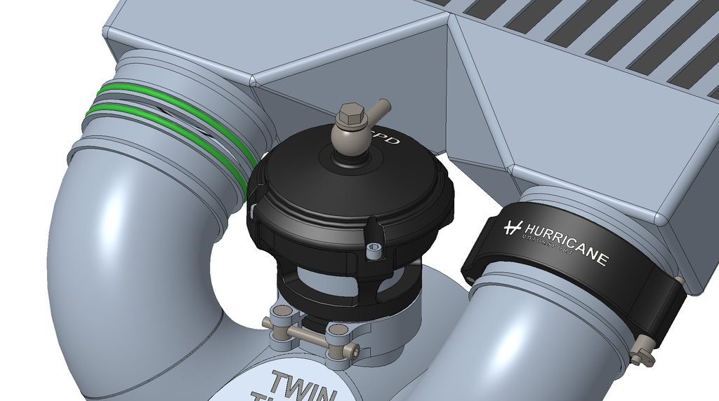 V-Band aluminum 2" - Axially movement