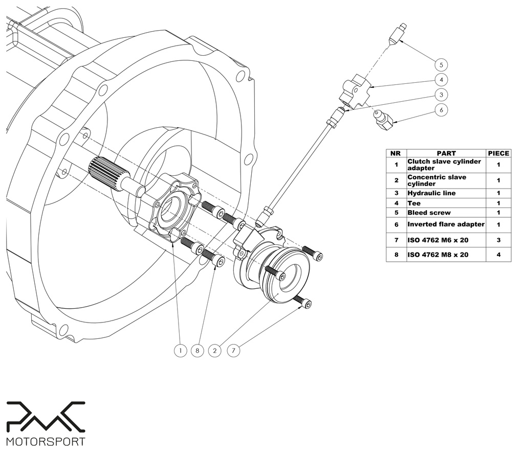 PMC Honda K - Mazda RX-8 - 240mm (5spd STG2)