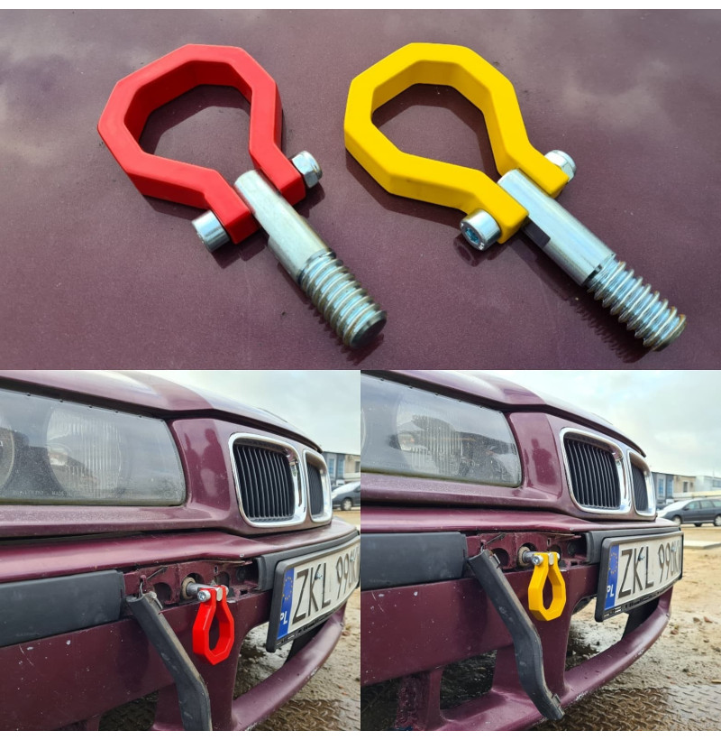 BMW E36 E46 Towing Eye Red