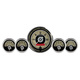 5 Pc. Gauge Kit, 3-3/8" & 2-1/16", Elec. Speedometer, Cruiser Ad