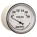 2-1/16" Voltmeter, 8-18v, Old-Tyme White Ii