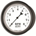 3-3/8" In-Dash Tachometer, 0-8,000 Rpm, Old-Tyme White Ii