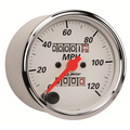 3-1/8" Speedometer, 0-120 Mph, Arctic White