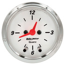 2-1/16" Clock, 12 Hour, Arctic White
