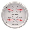 2 Pc. Gauge Kit, 5" Quad & Speedometer, 240-33 Ω, Arctic White