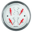 3-3/8" Quad Gauge, 100 Psi/100-250 °F/8-18v/0-90 Ω, Arctic White