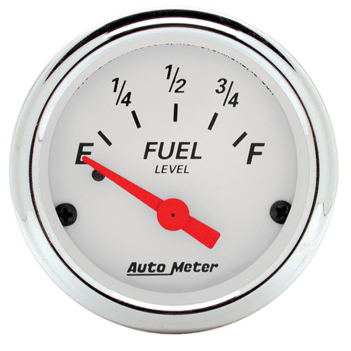 2-1/16" Fuel Level, 0-90 Ω, Gm, Arctic White