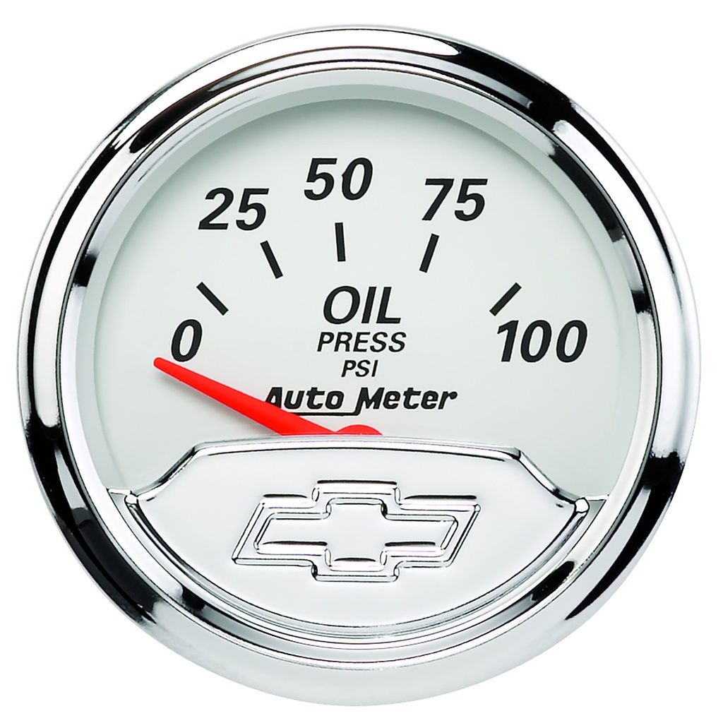5 Pc. Gauge Kit, 3-1/8" & 2-1/16", Elec. Speedo., Chevrolet Heritage Bowtie