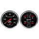 2 Pc. Gauge Kit, 5" Quad & Tach/Speedo, 240-33 Ω, Designer Black