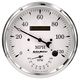 5" Tachometer/Speedometer Combo, 8k Rpm/120 Mph, Old Tyme White