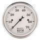 3-1/8" In-Dash Tachometer, 0-7,000 Rpm, Old-Tyme White