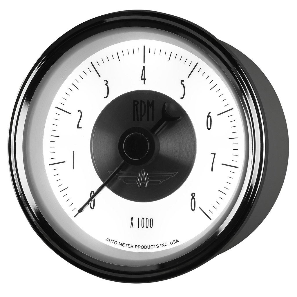 3-3/8" In-Dash Tachometer, 0-8,000 Rpm, Prestige Pearl