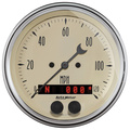 3-3/8" Gps Speedometer, 0-120 Mph, Antique Beige