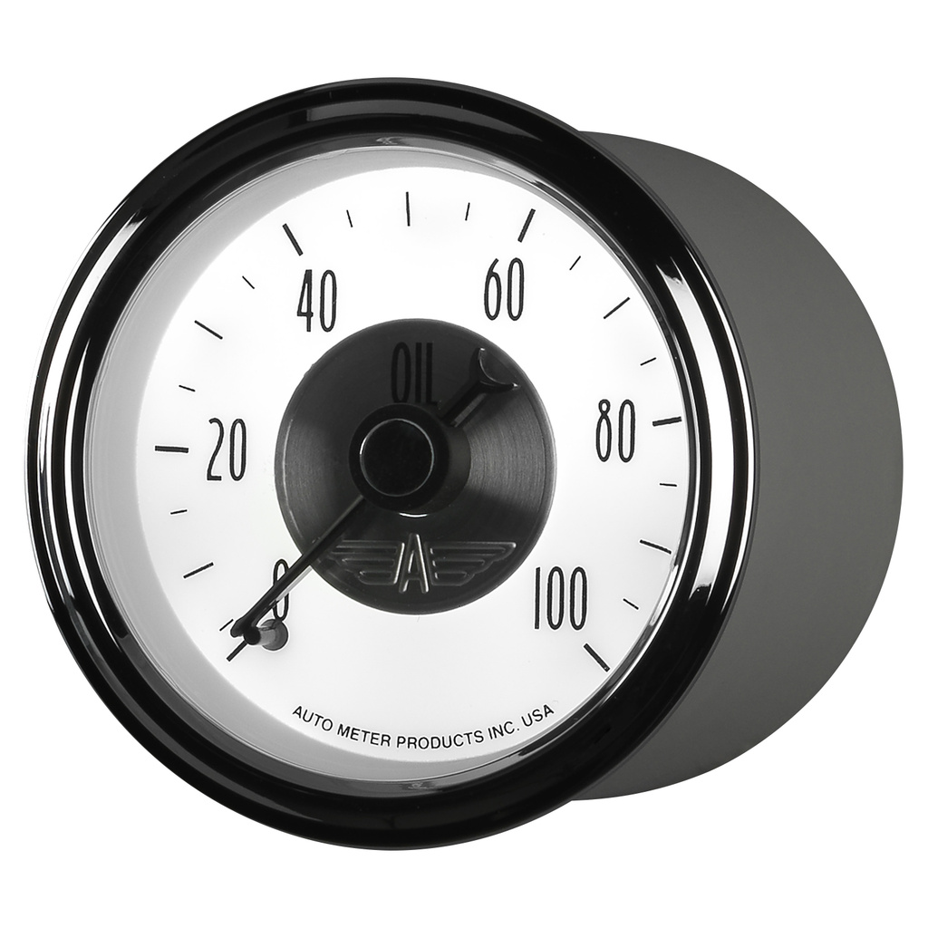 2-1/16" Oil Pressure, 0-100 Psi, Prestige Pearl