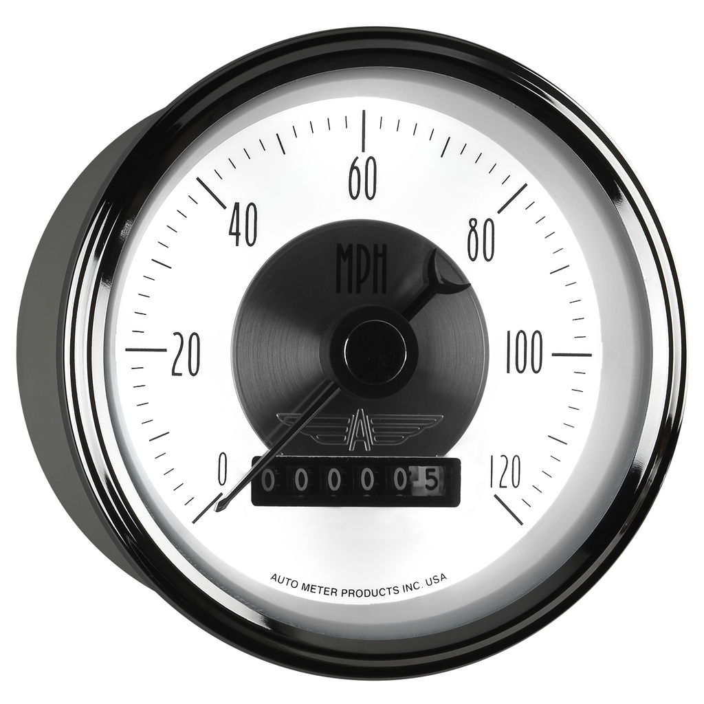 3-3/8" Speedometer, 0-120 Mph, Prestige Pearl