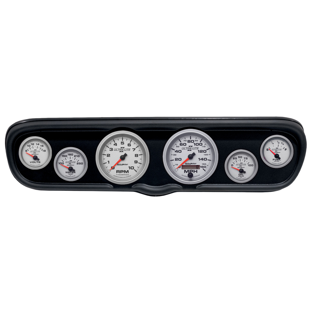 6 Gauge Direct-Fit Dash Kit, Ford Mustang 66, Ultra-Lite
