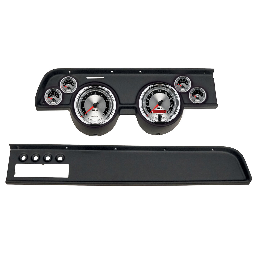 6 Gauge Direct-Fit Dash Kit, Mercury Cougar 67-68, American Muscle