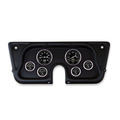 6 Gauge Direct-Fit Dash Kit, Chevy Truck C / K / K5 / Suburbn 67-72, Old Tyme Black