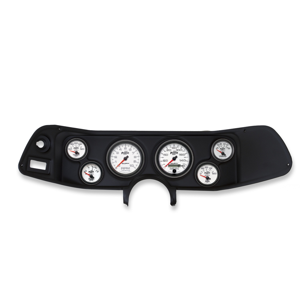 6 Gauge Direct-Fit Dash Kit, Camaro 70-78, Phantom Ii
