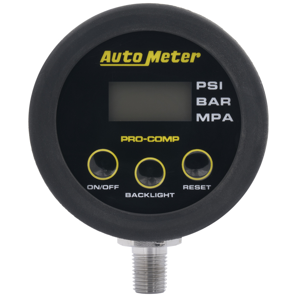 Gauge Head Only, Tire Press, 50 Psi / 3.45 Bar, Race Digital, Backlit W/ Mem, Pro-Comp