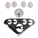 5 Gauge Direct-Fit Dash Kit, Chevy 55-56, Old Tyme White