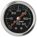 1-1/2" Pressure, 0-60 Psi, Black