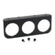 Gauge Mounting Panel, Triple, 2-1/16", Black, Aluminum