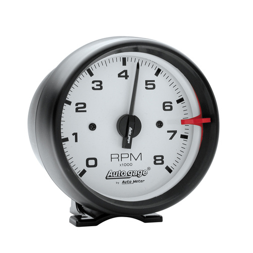 3-3/4" Pedestal Tachometer, 0-8,000 Rpm, Auto Gage