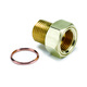 Fitting, Adapter, M16x1.5 Male, Brass, For Mech. Temp. Gauge