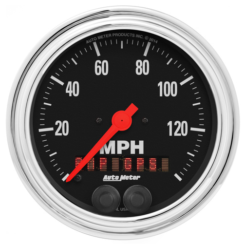 3-3/8" Gps Speedometer, 0-140 Mph, Traditional Chrome