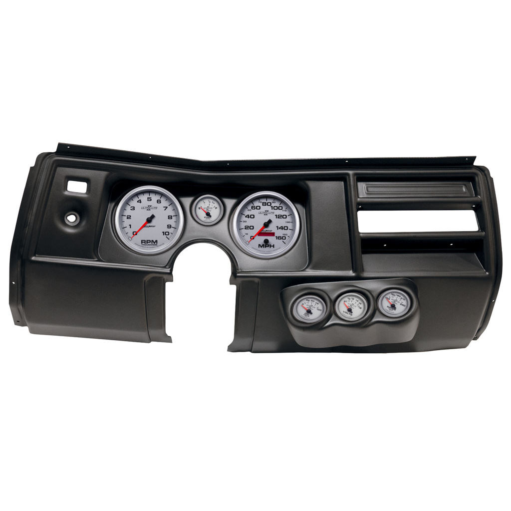 6 Gauge Direct-Fit Dash Kit, Chevy Chevelle No Vent 69, Ultra-Lite Ii