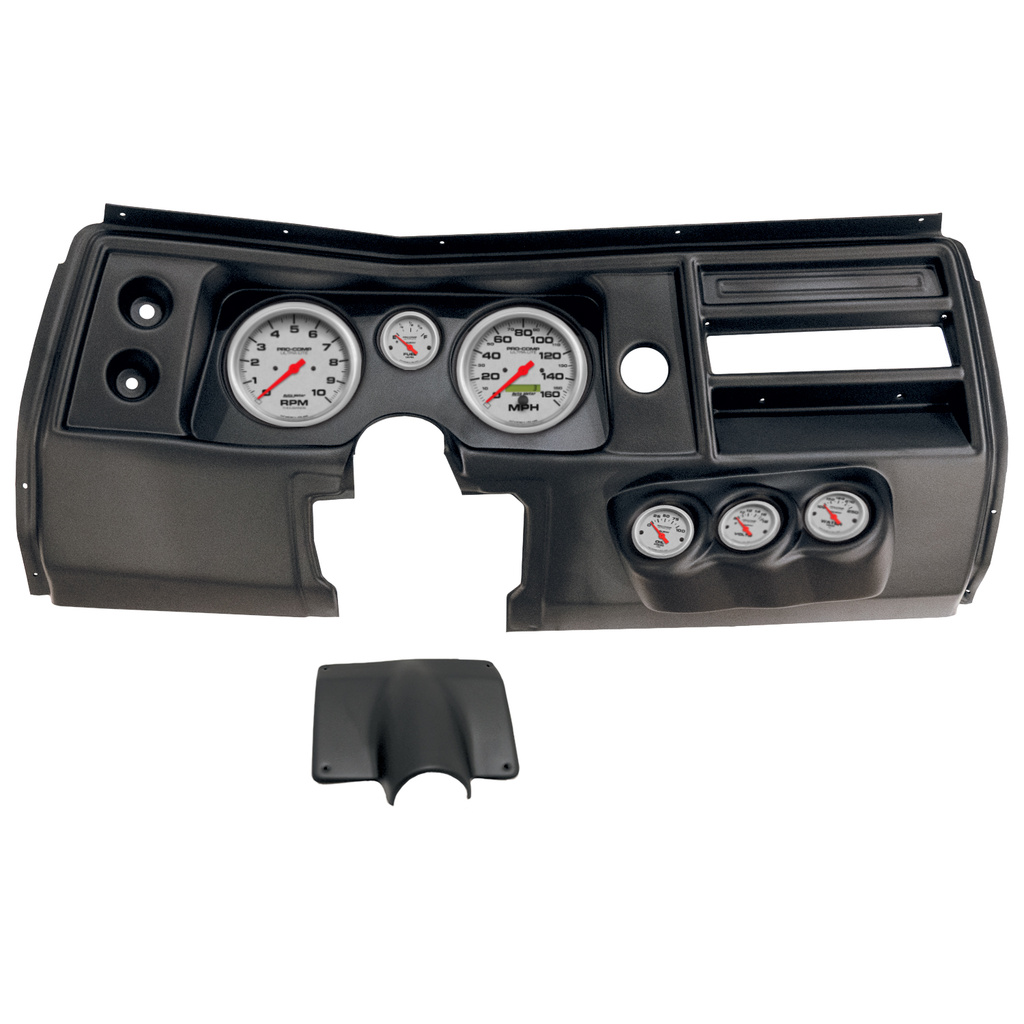 6 Gauge Direct-Fit Dash Kit, Chevy Chevelle No Vent 68, Ultra-Lite