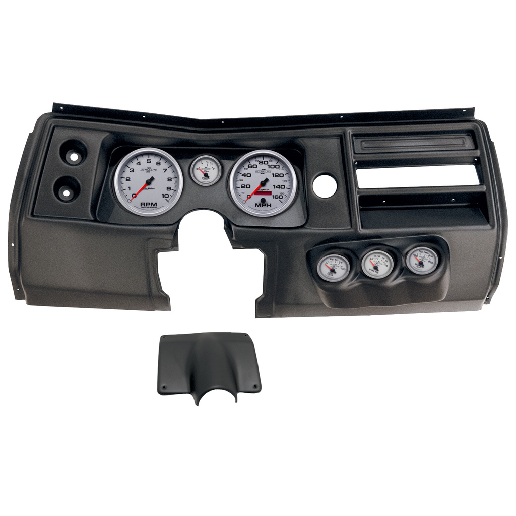 6 Gauge Direct-Fit Dash Kit, Chevy Chevelle No Vent 68, Ultra-Lite Ii