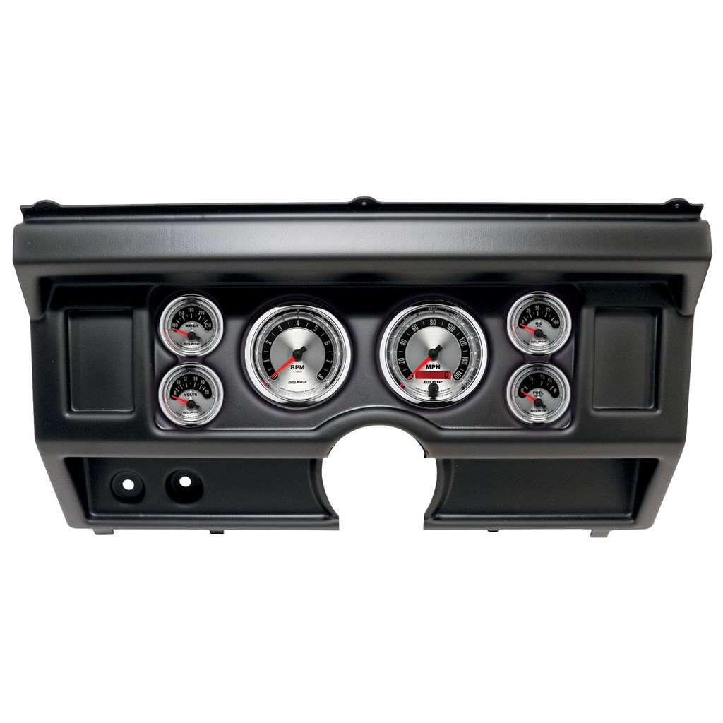 6 Gauge Direct-Fit Dash Kit, Ford Truck No Ac 80-86, American Muscle