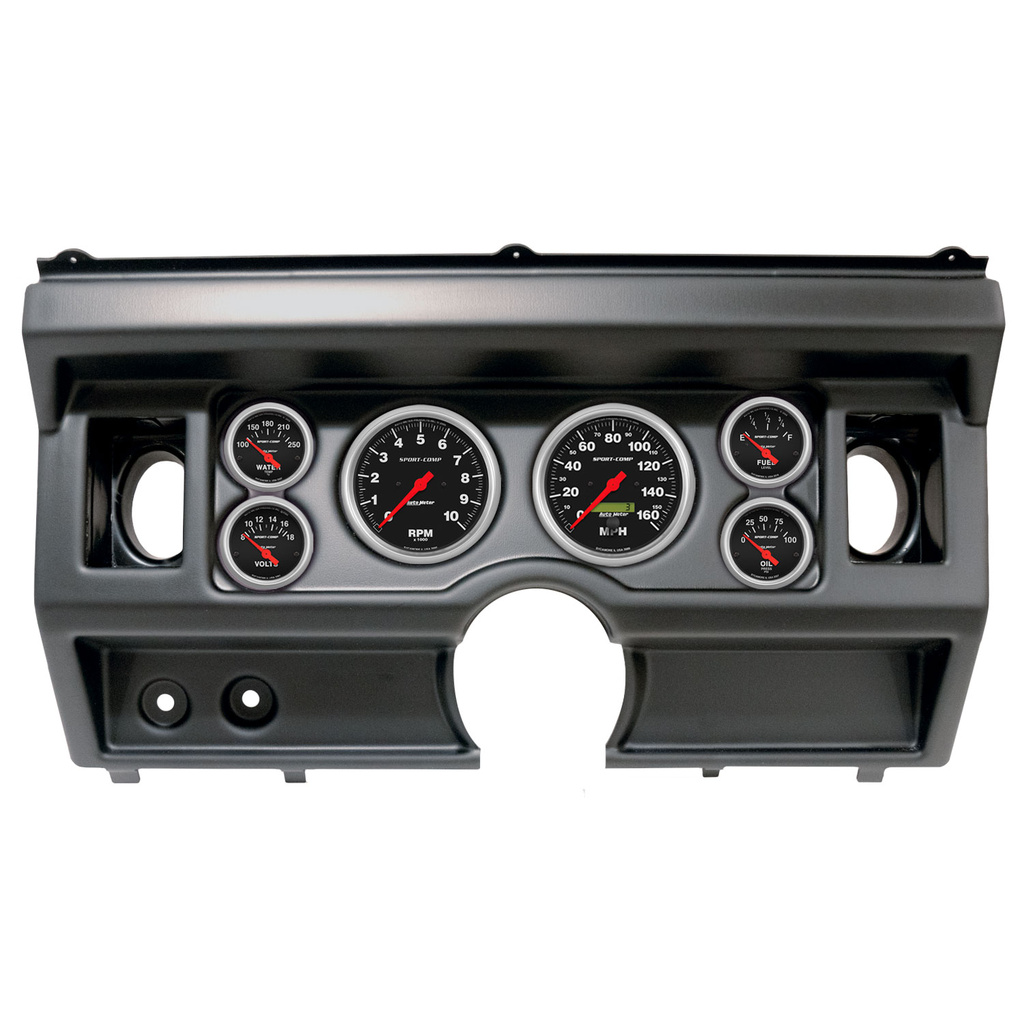 6 Gauge Direct-Fit Dash Kit, Ford Truck Ac 80-86, Sport-Comp