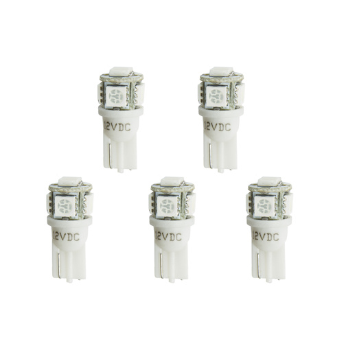 Led Bulb, Replacement, T3 Wedge, White, 5 Pack